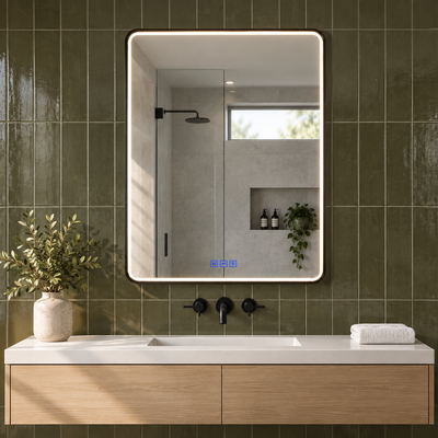 SANIKB CLP-2436C LED mirror in a new bathroom scene