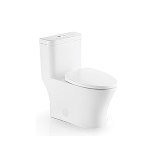 Ceramic one-piece toilet with elongated bowl — SANIKB 2169