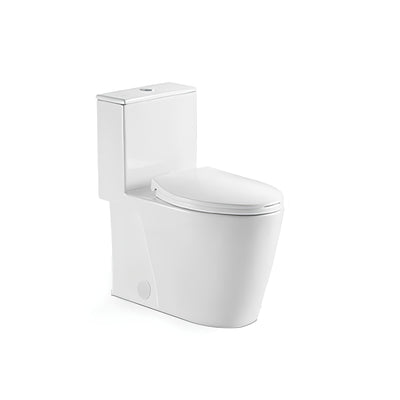 Ceramic one-piece toilet with elongated bowl — SANIKB 2026
