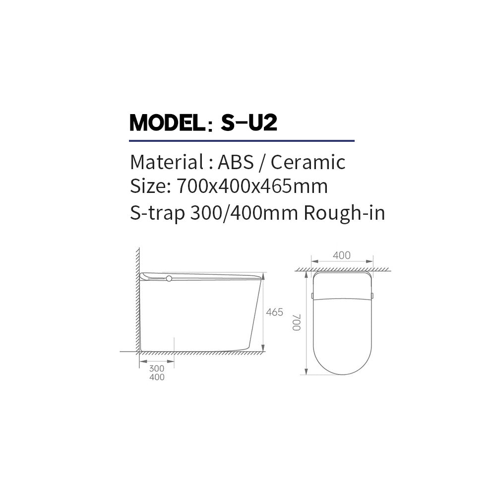 Self Cleaning Smart Toilet with Auto Flush - Model U2