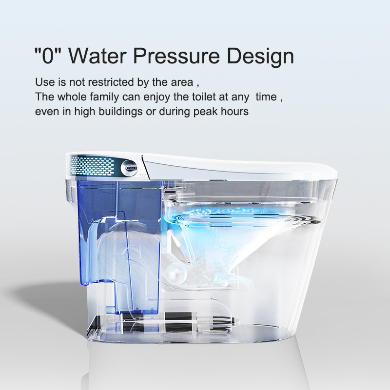 Touchless Flush Smart Toilet with Automatic Lid - Model G5