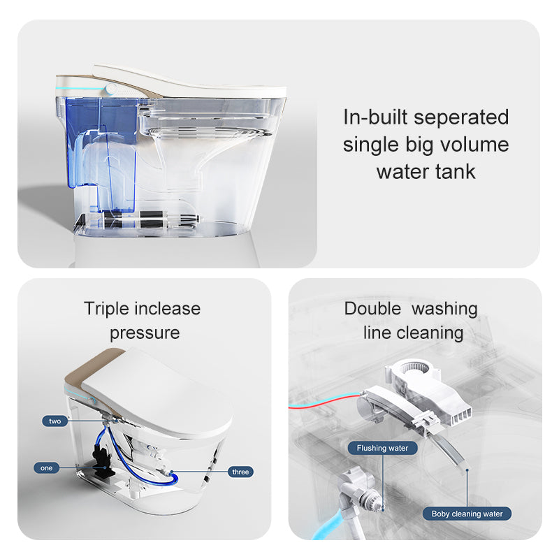 One Piece Smart Toilet with Heated Seat - Model K1
