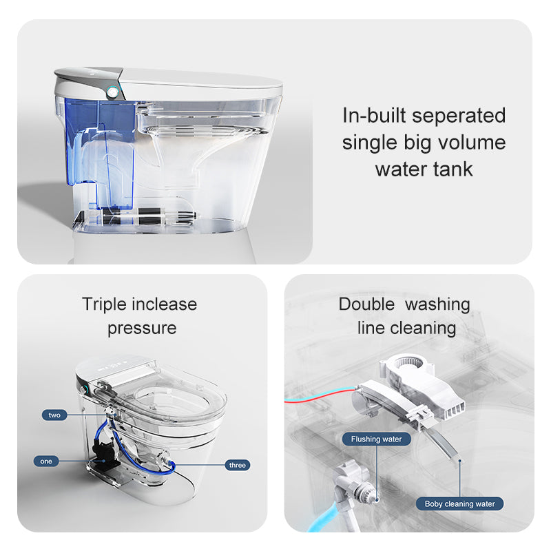 Tankless Smart Bidet Toilet with Heated Seat - Model G7