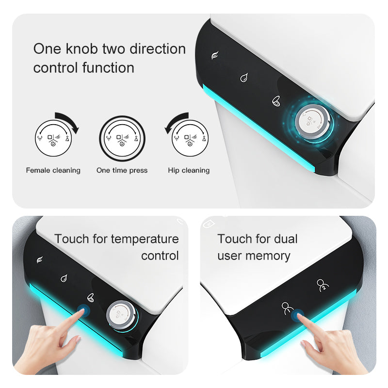 One Piece Smart Toilet for Bathroom Projects - Model U1
