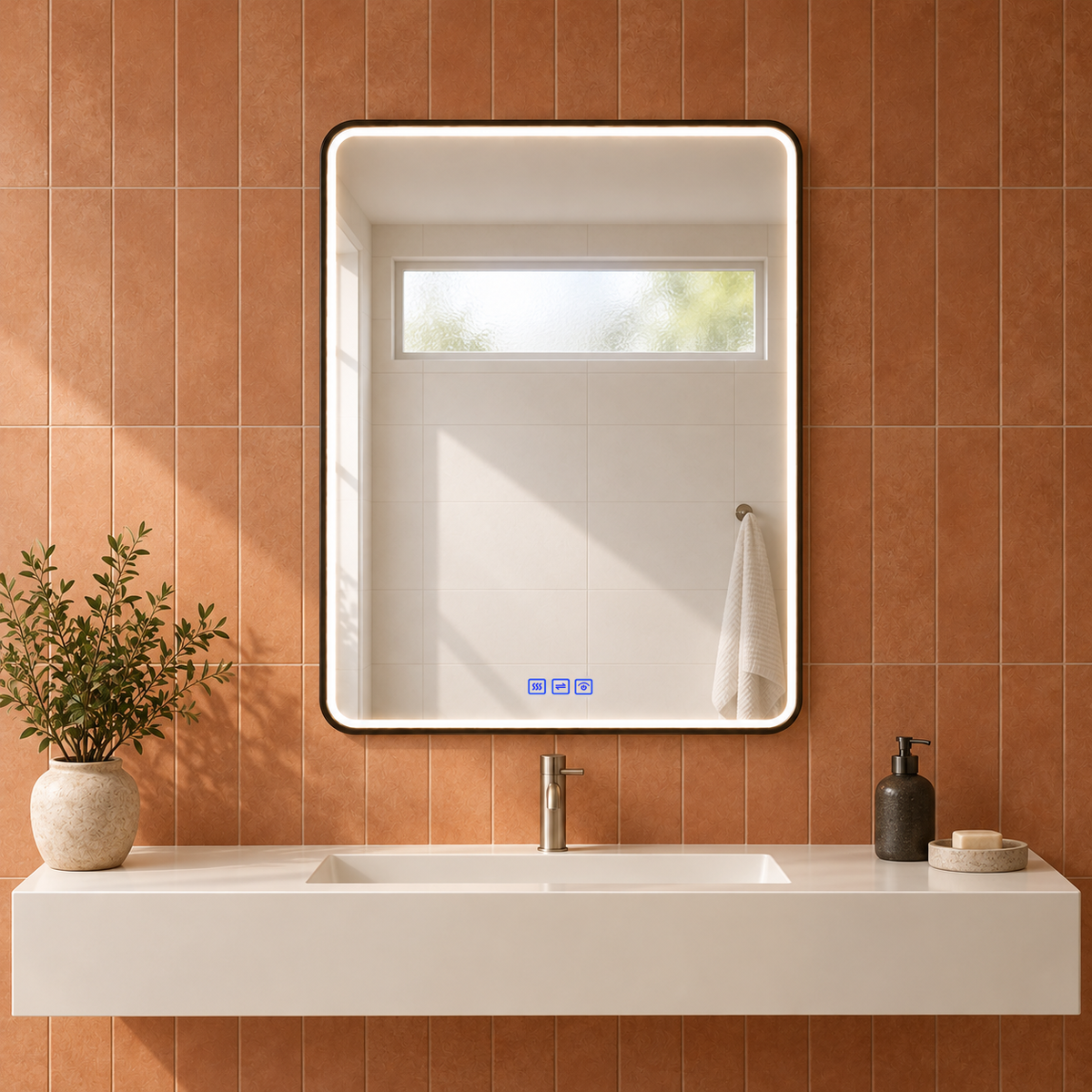 SANIKB CLP-2436C LED mirror in a new installation scene