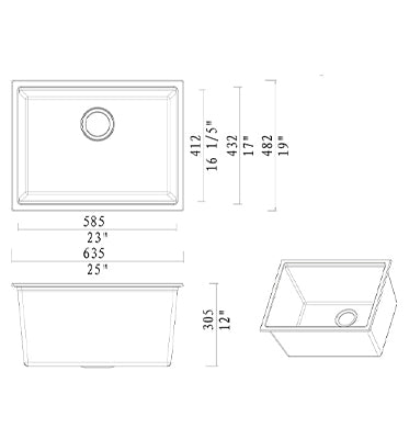 Quartz Integrated Sink (Kitchen) | SANIKB SN6448