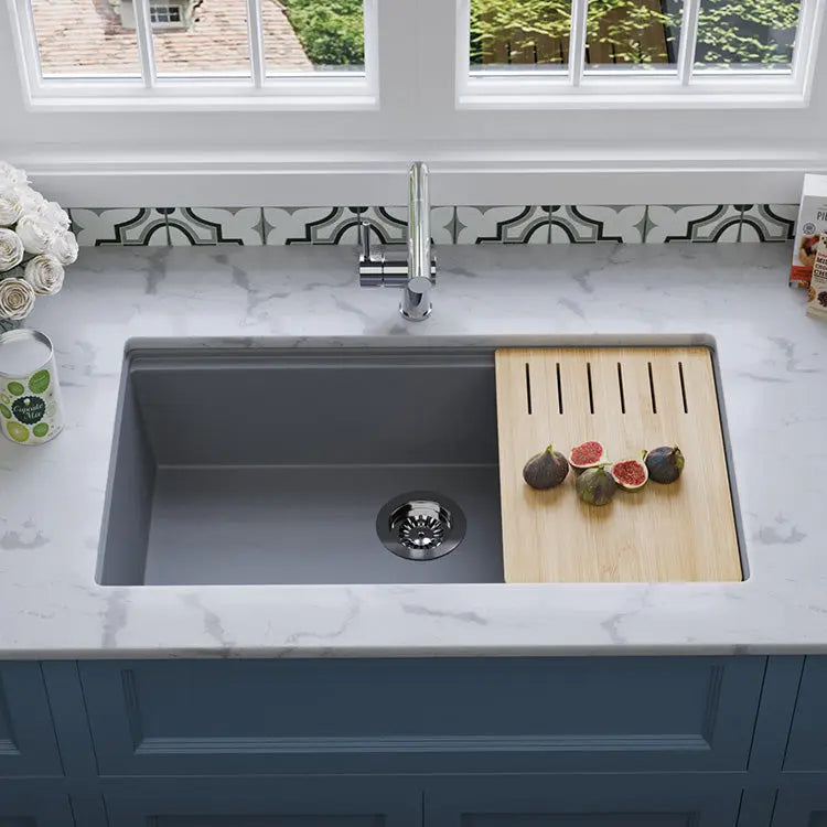 Quartz Undermount Sink — SANIKB SN8448 — view 4