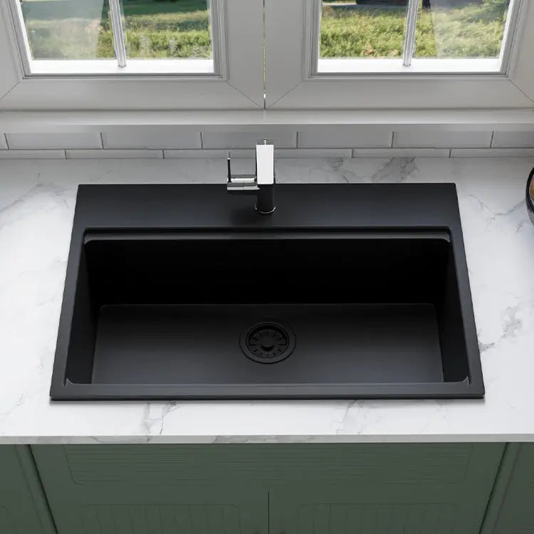 Quartz Composite Kitchen Sink (Drop-In) — SANIKB SN8549 — view 3