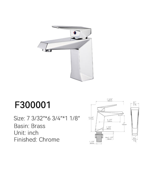 SANIKB Single Hole Bathroom Faucet F300001
