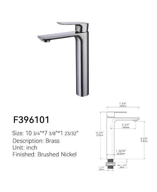 SANIKB Single-Hole Bathroom Faucet F396101