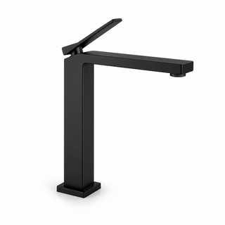 Single-hole bathroom basin faucet, deck-mounted with single lever handle — SANIKB F411201.