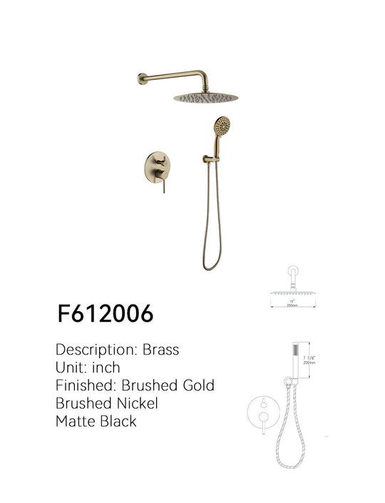 SANIKB Concealed Shower Faucet F612006