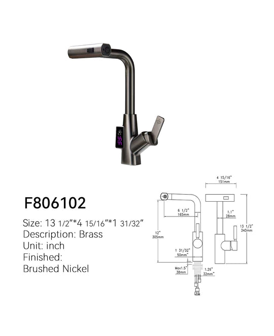 SANIKB Smart Kitchen Faucet F806102