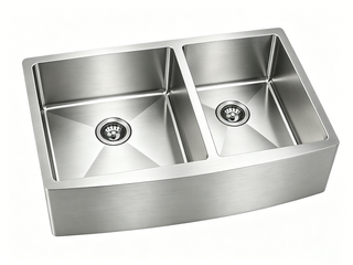 Stainless steel farmhouse apron-front kitchen sink, 36x21 — SANIKB FD3621