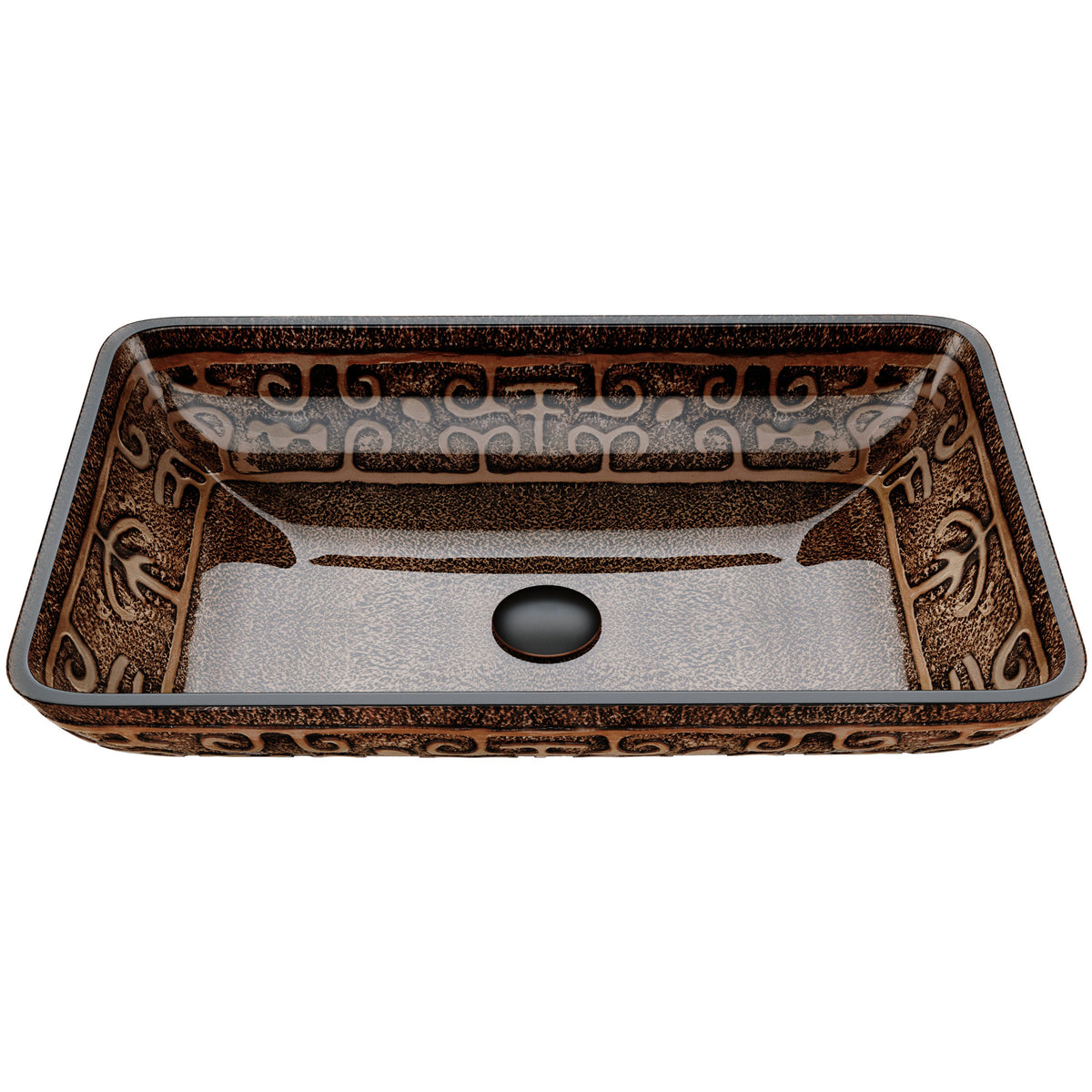 Golden Greek Glass Vessel Bathroom Sink GL012 — SANIKB