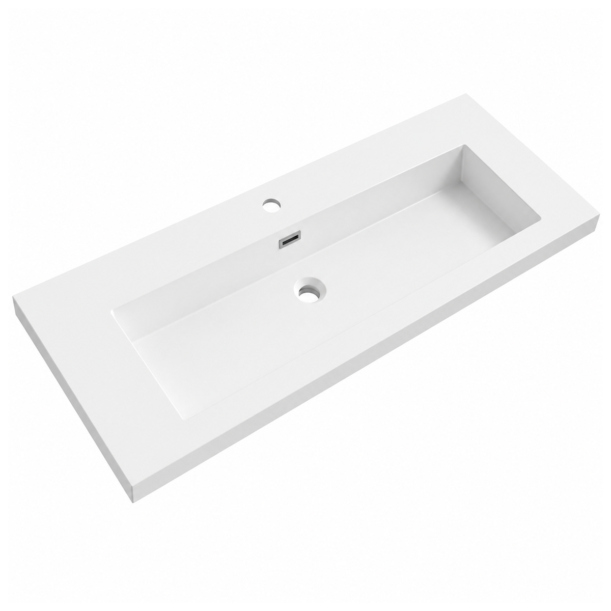 Rectangular Solid Surface Vessel Basin with Single Faucet Hole RSF1205 – 1205 × 460 × 160 mm