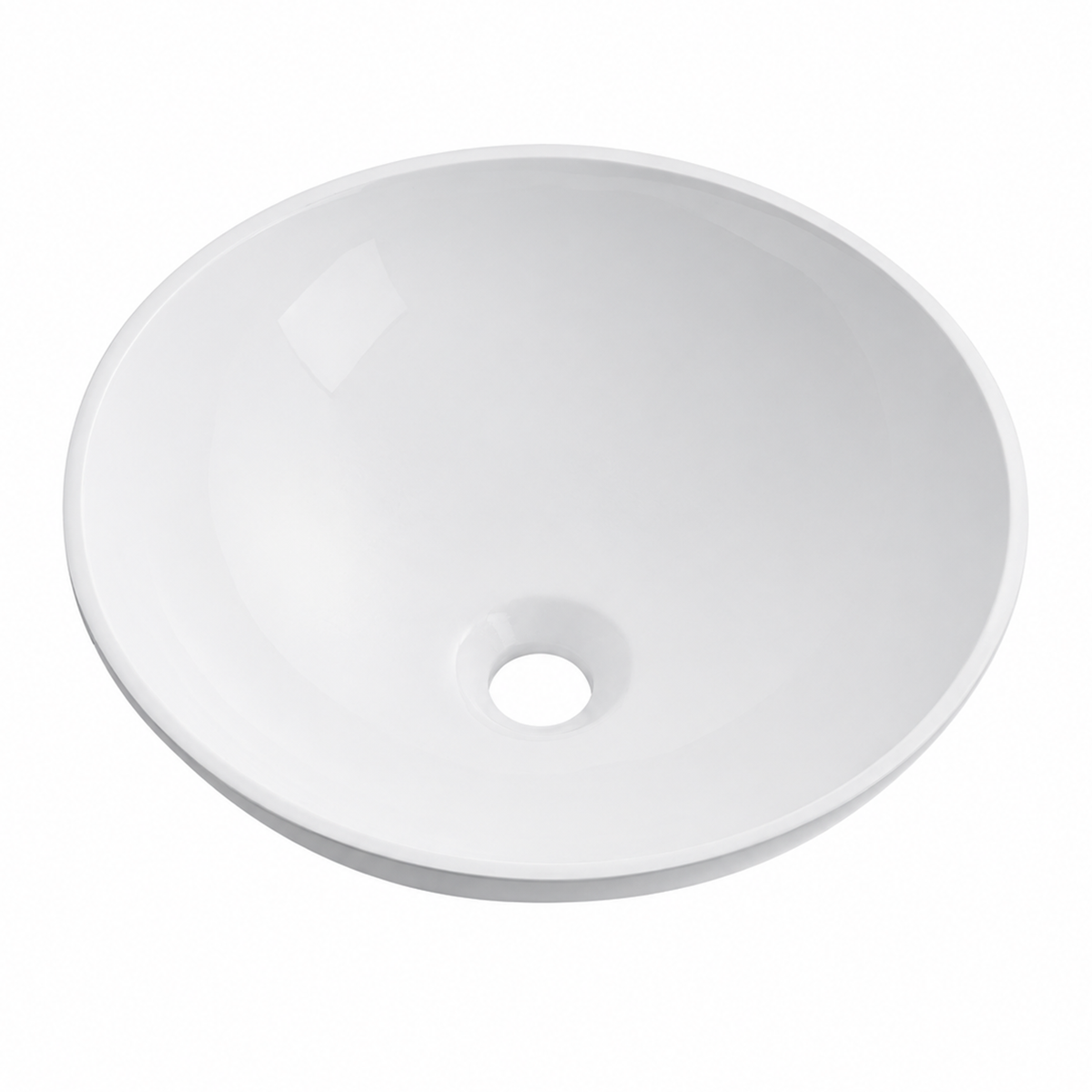 Round Solid Surface Vessel Basin - Ø380mm Above-Counter Bowl RST380 – Ø 380 mm