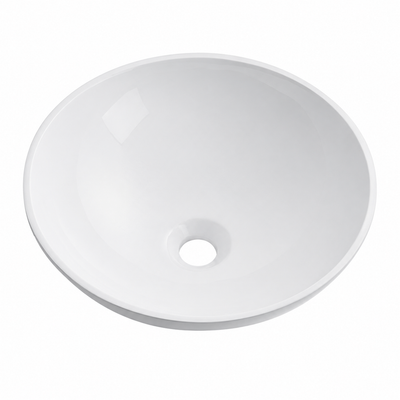 Round Solid Surface Vessel Basin - Ø380mm Above-Counter Bowl RST380 – Ø 380 mm