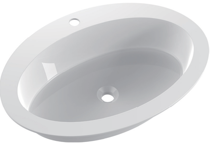 Round Solid Surface Above-Counter Vessel Basin, Cylindrical Drum Bowl RSTY700 – 700 × 500 × 170 mm