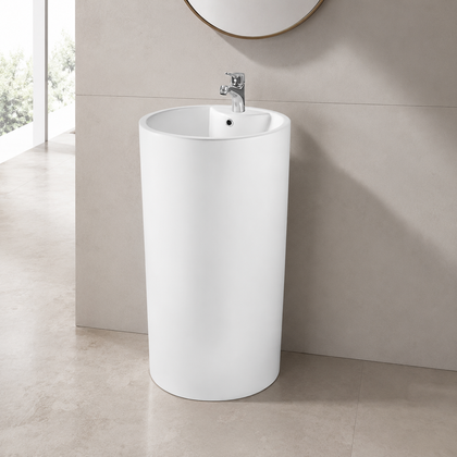1002 Series Pedestal Basin — SANIKB — view 2