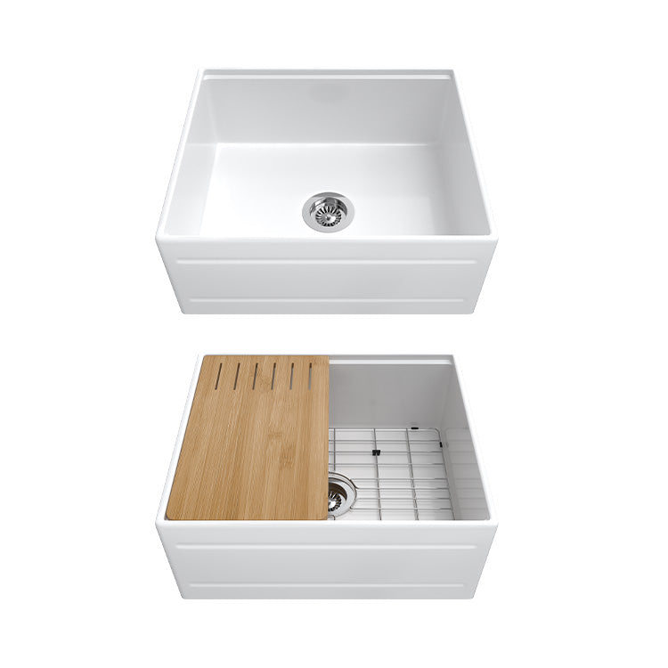 24 Inch Farm Sink – Small Apron | SANIKB SN102W2420