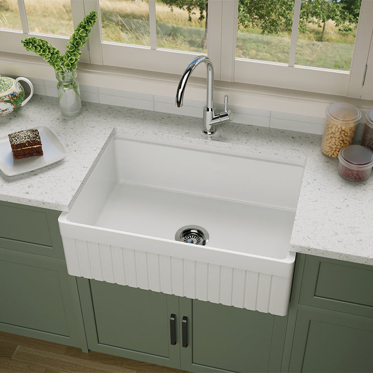 30 Inch Farmhouse Sink Workstation – Drop-In Apron Front | SANIKB SN103W3020