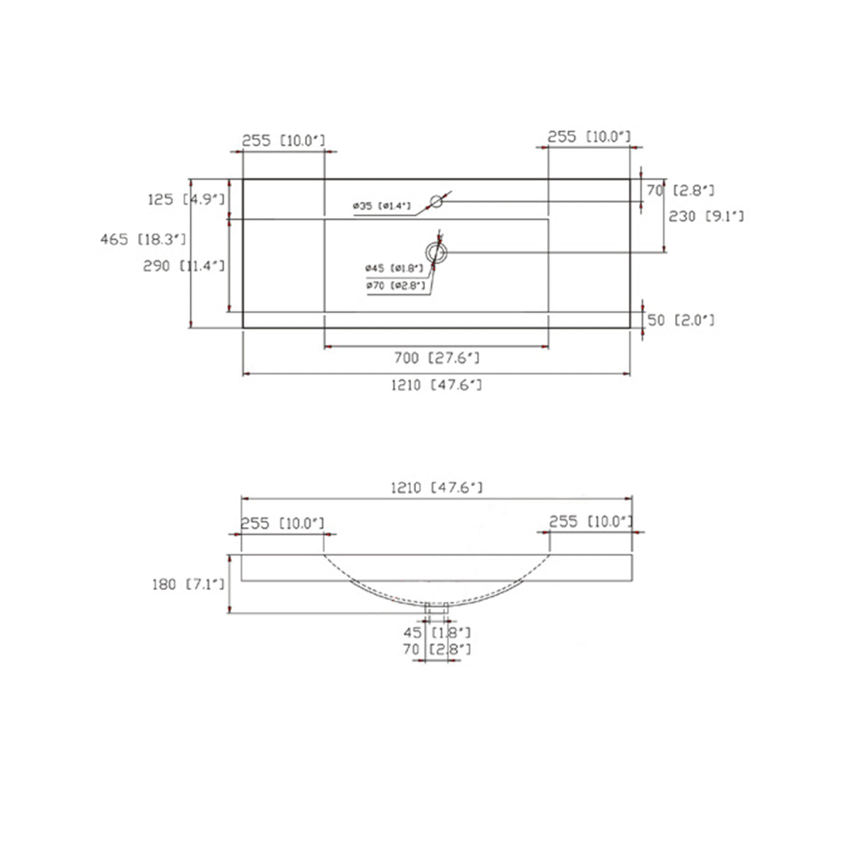 SN1538 Series Cabinet Basin