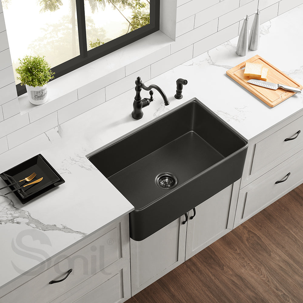 SANIKB SN3318 Large Ceramic Utility Basin for Modern Countertops | OEM Supplier