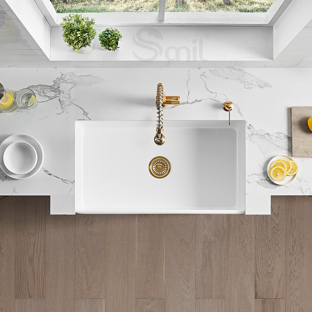 Black Farmhouse Kitchen Sink – Deep Farmhouse Kitchen Sink | SANIKB SN3618