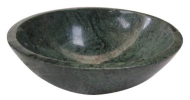 Round natural stone green bathroom vessel basin SP014