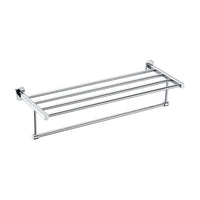 Single Chrome Towel Rack with Bar