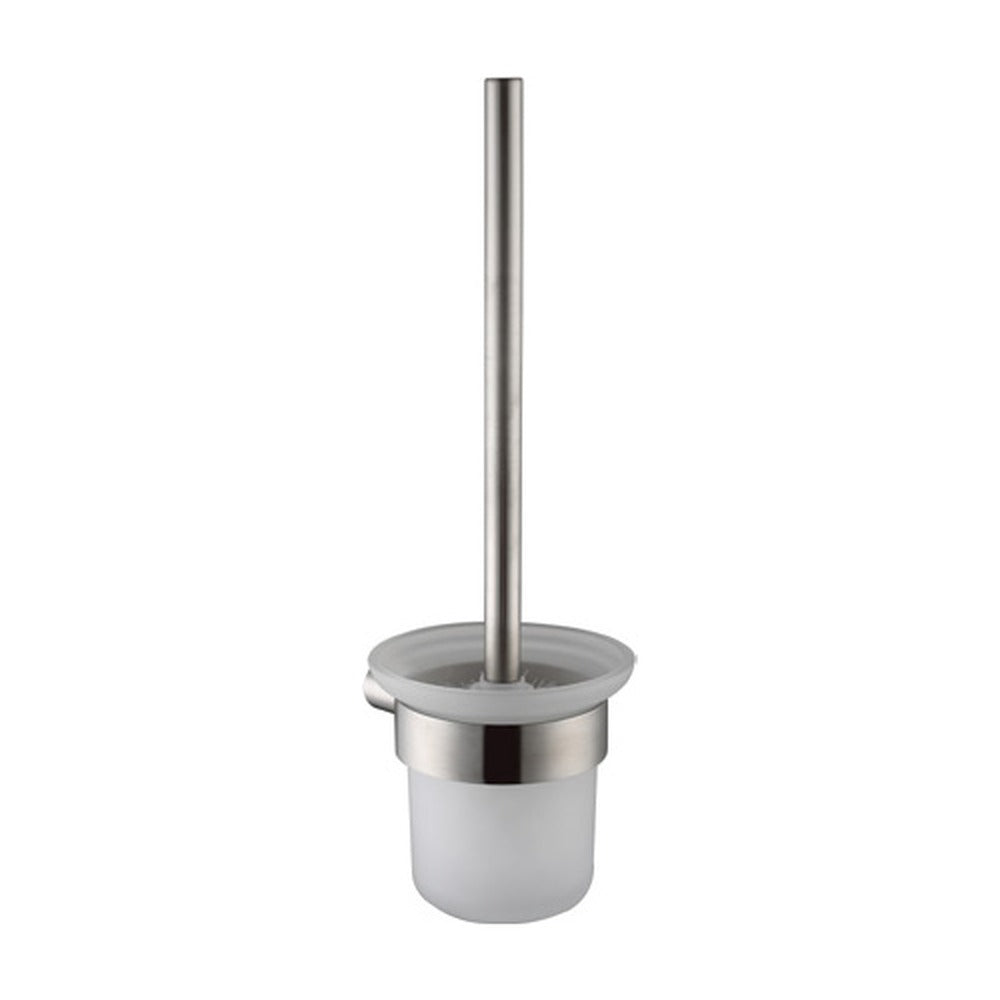 Brushed Nickel toilet brush holder — SANIKB bathroom hardware