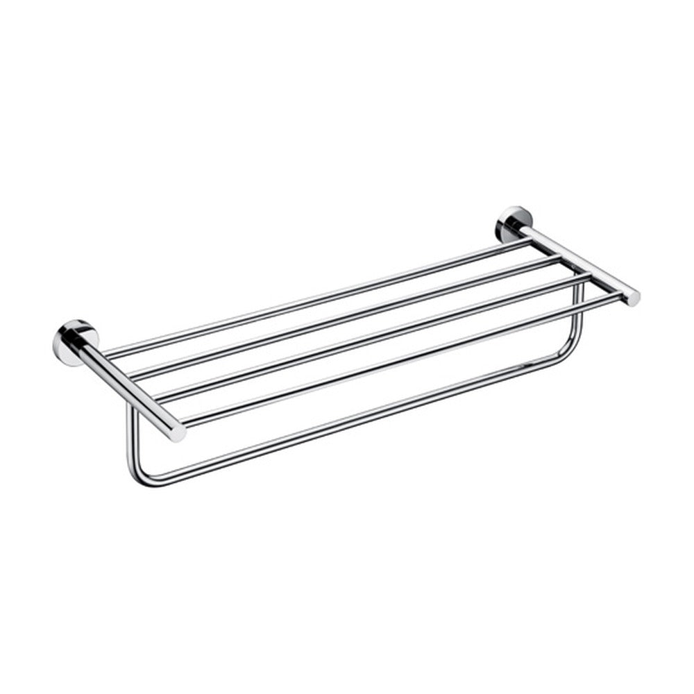 Polished Chrome towel rack with bar — SANIKB bathroom hardware