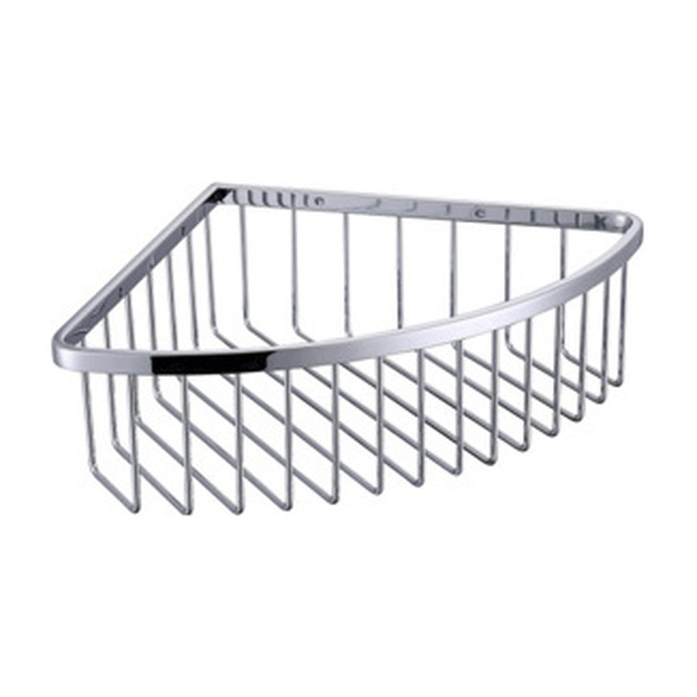 Polished Chrome corner shower basket — SANIKB bathroom hardware