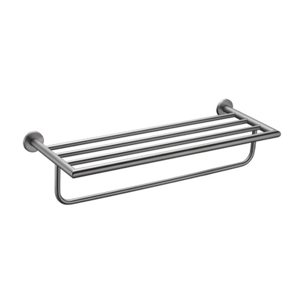 Chrome towel rack with bar — SANIKB bathroom hardware