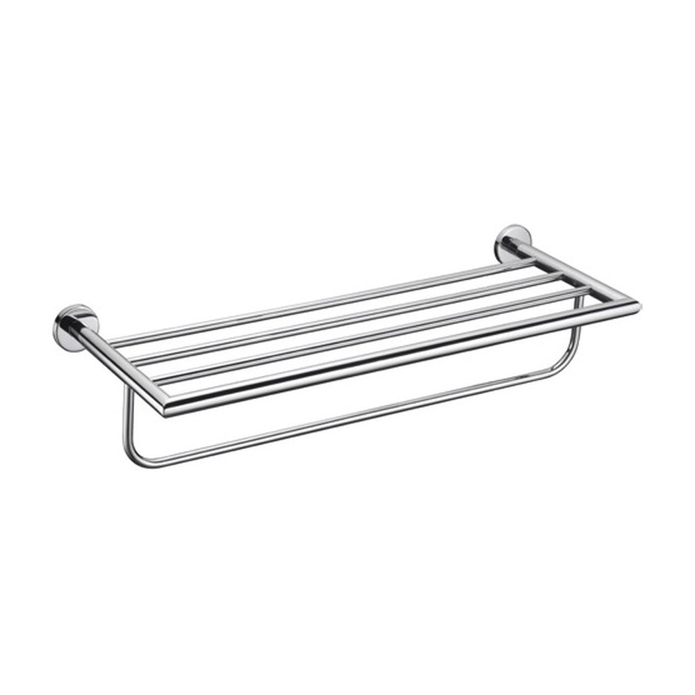 Chrome towel rack with bar — SANIKB bathroom hardware