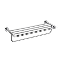 Minimalist Chrome Towel Rack with Bar