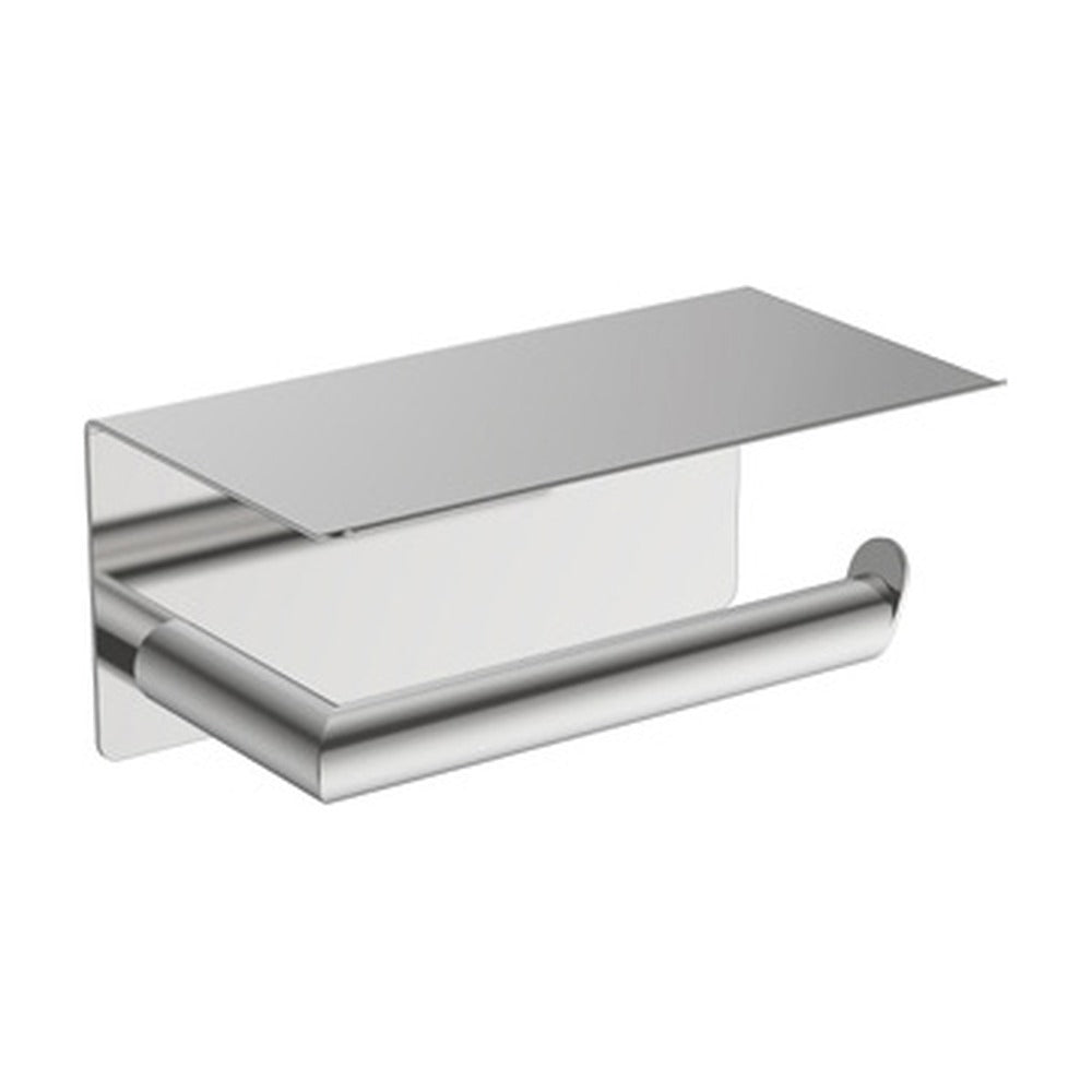 Chrome toilet paper holder with shelf — SANIKB bathroom hardware