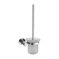 Compact Chrome Toilet Brush Holder