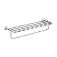 Square Chrome Towel Rack with Bar