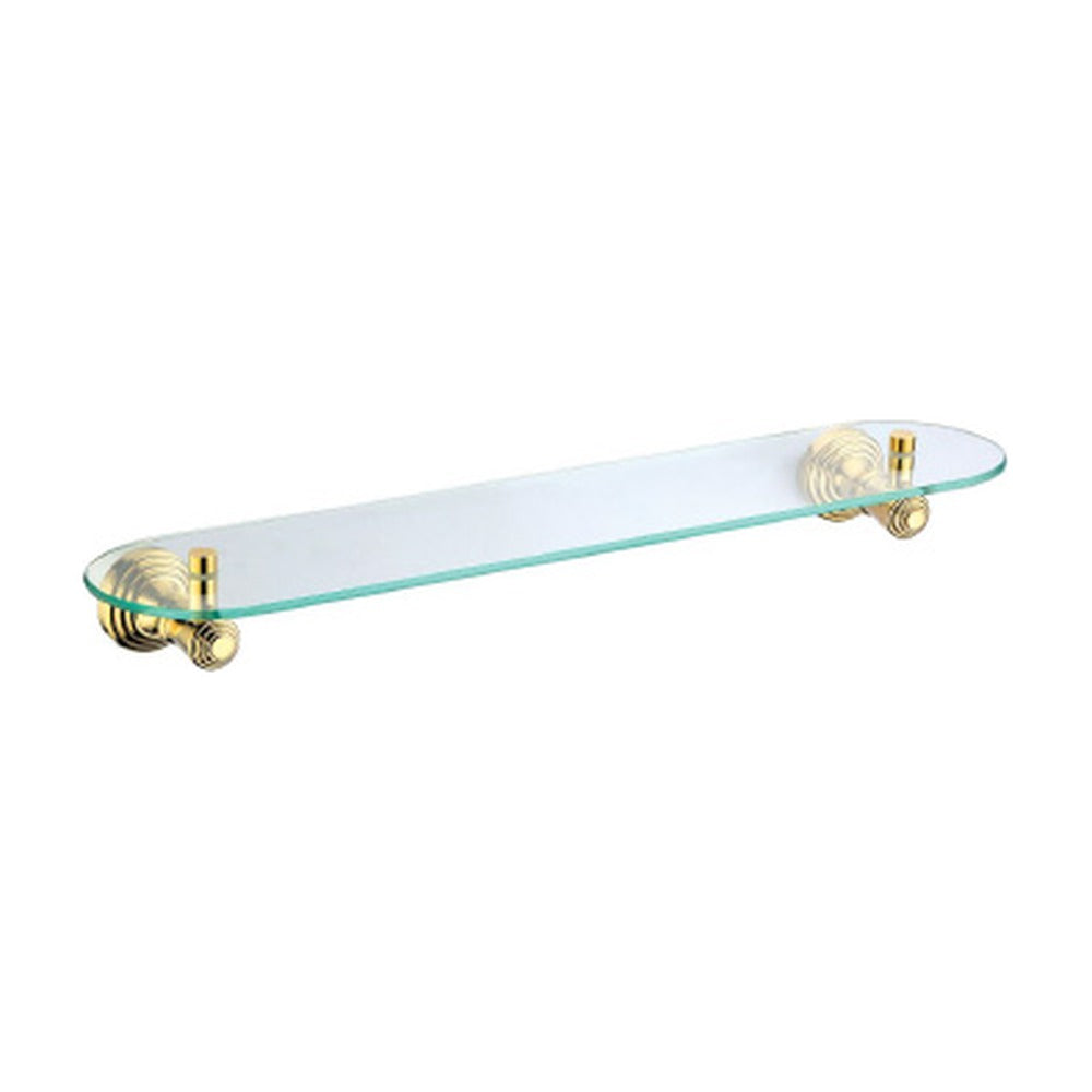 Polished Gold glass shelf — SANIKB bathroom hardware
