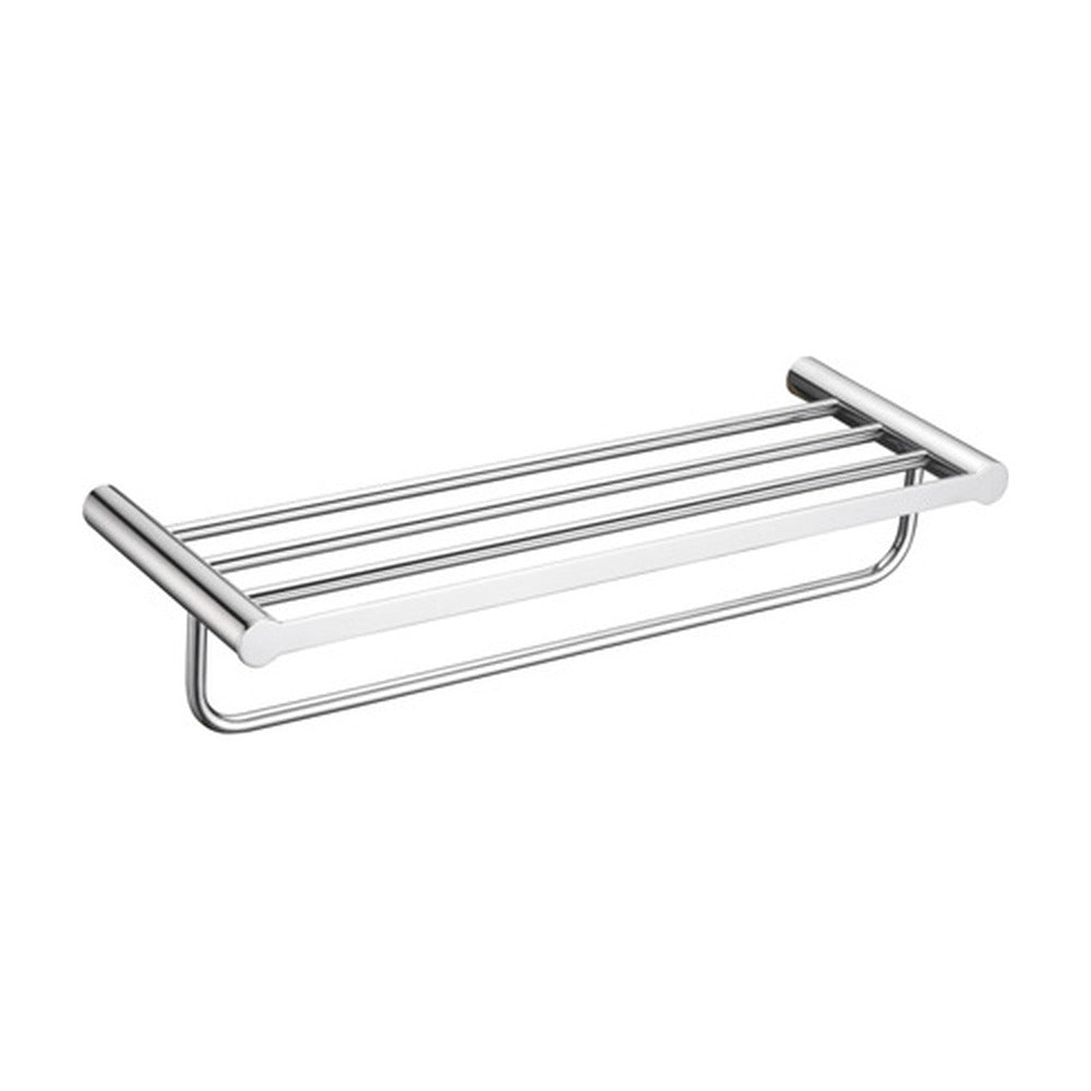 Chrome towel rack with bar — SANIKB bathroom hardware