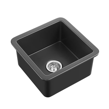 18 inch square fireclay bar prep sink - SANIKB SN1818S