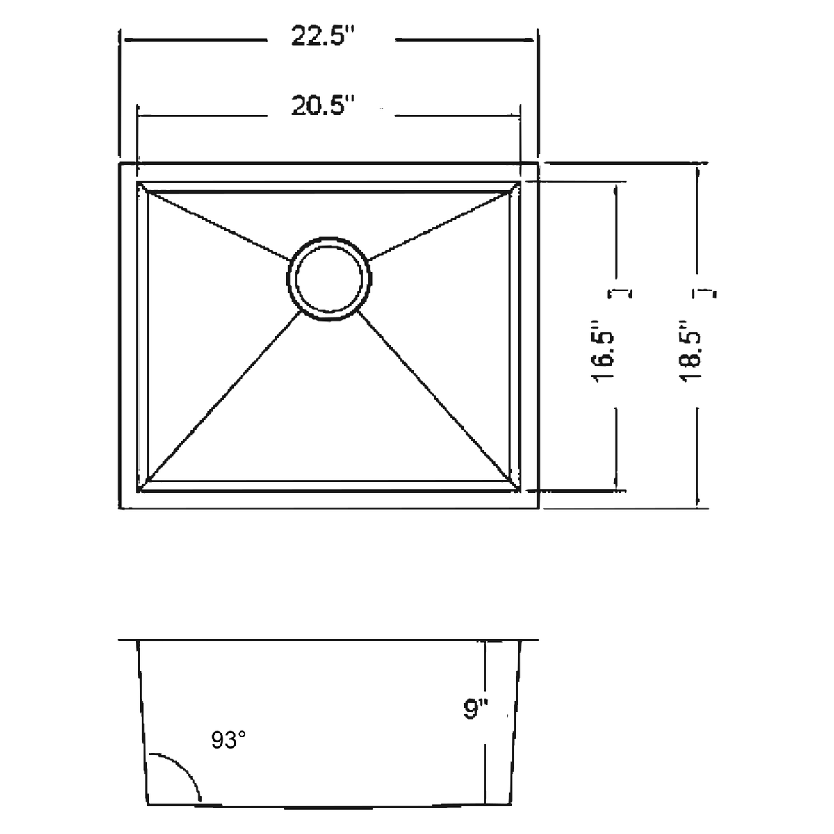 SANIKB 22189S-T dimension drawing