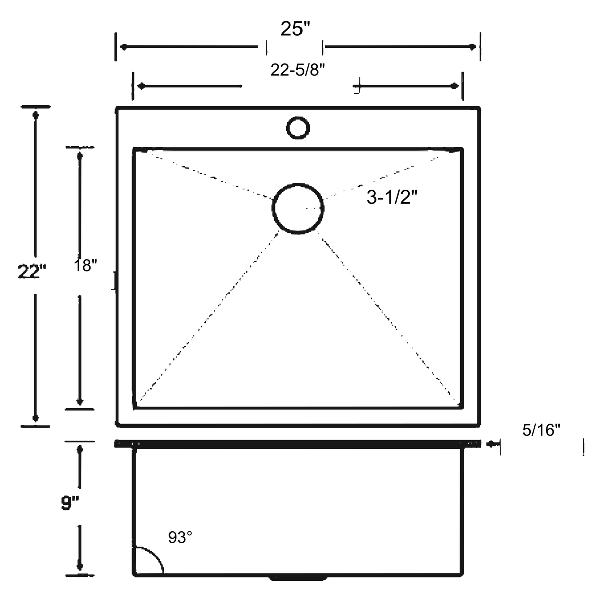 SANIKB 25229S-T dimension drawing