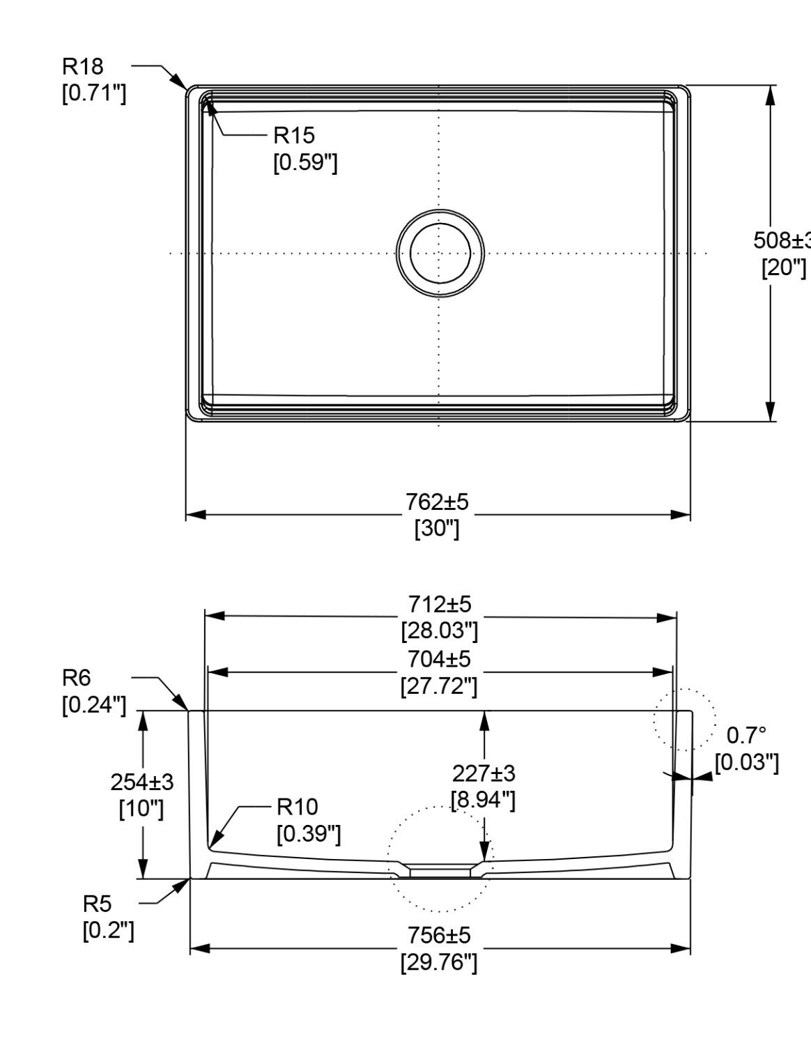 SN3020S dimensions drawing