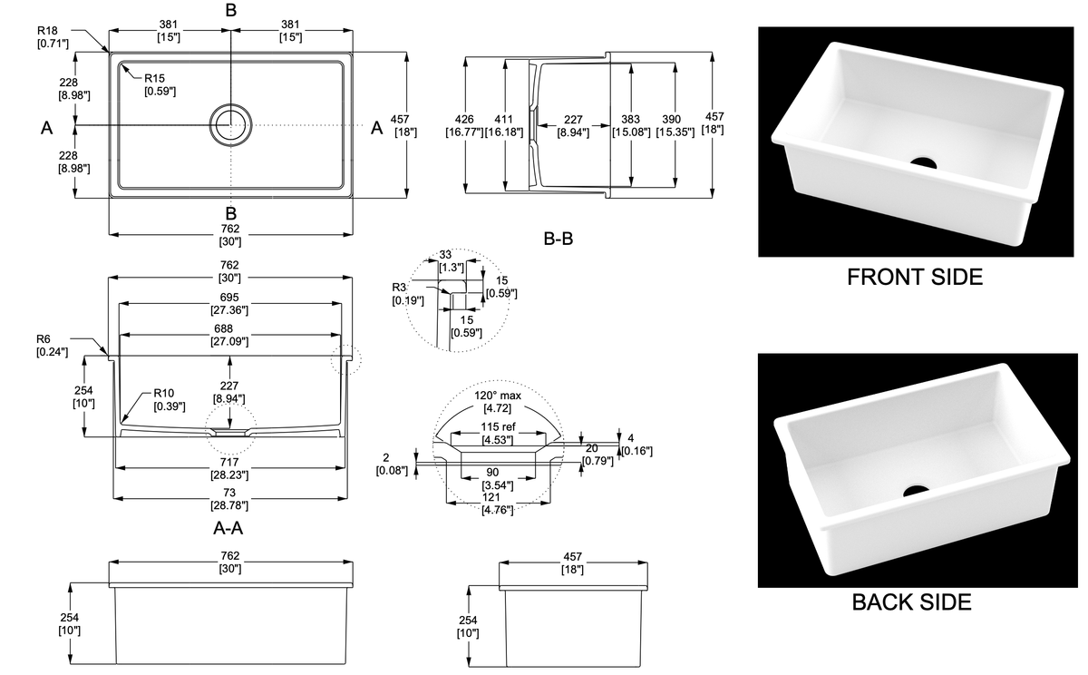 SN3018S dimensions drawing