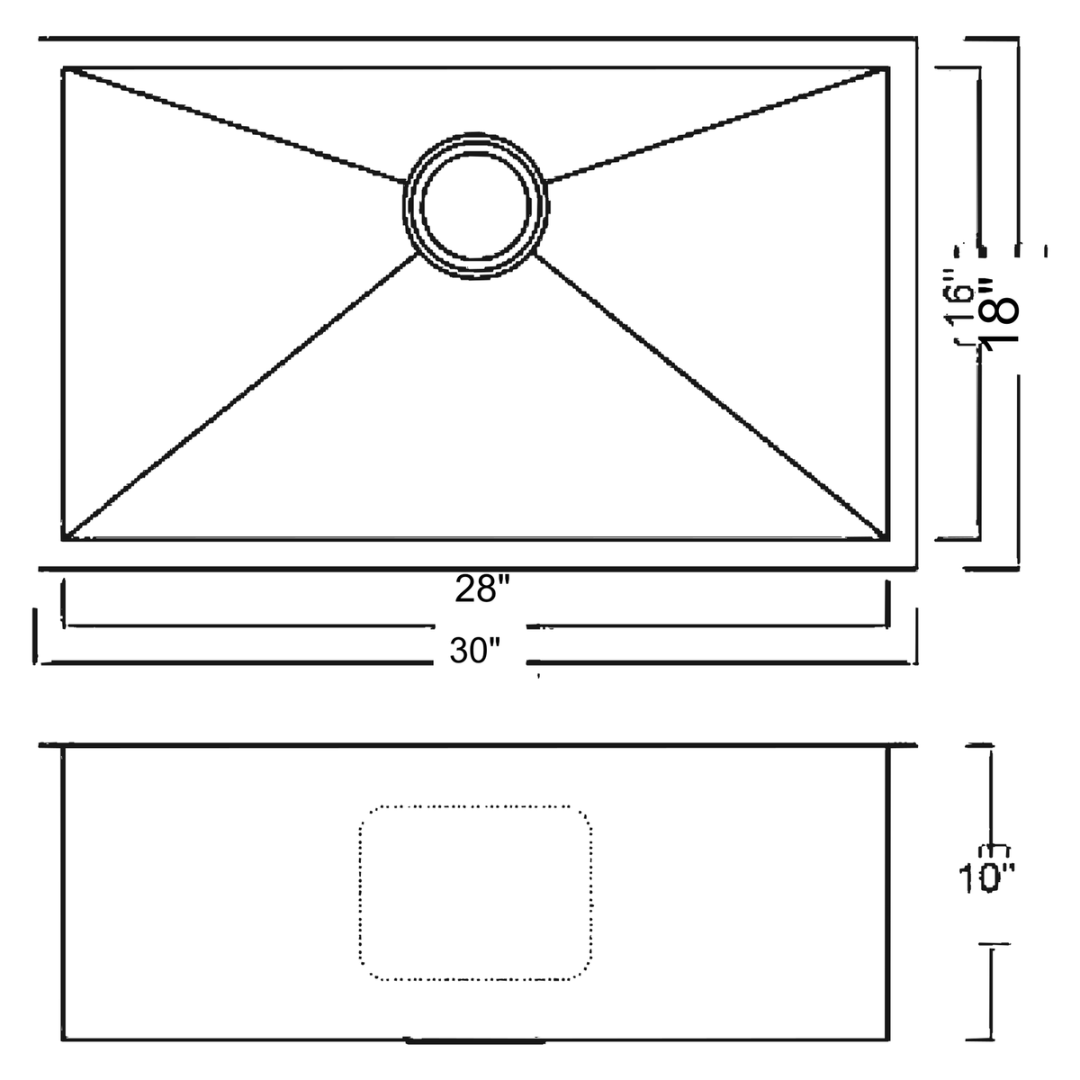 SANIKB 301810S dimension drawing