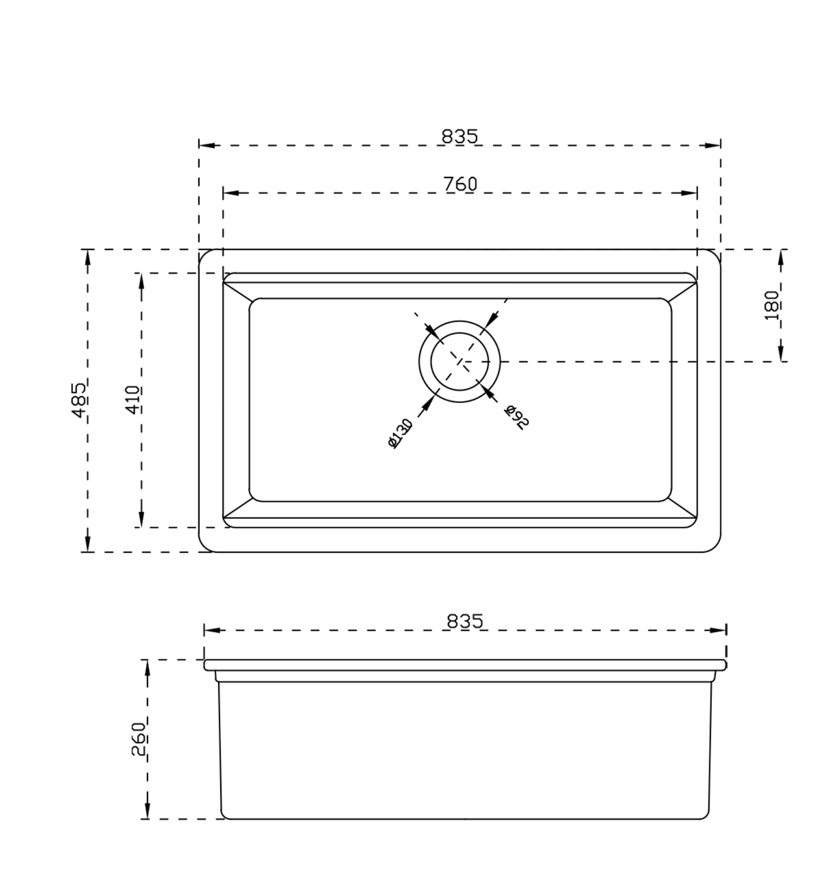 SN3319S dimensions drawing