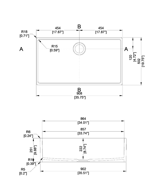 SNT3620 dimensions drawing